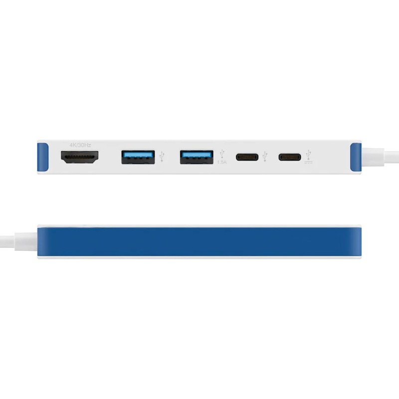 USB hub Targus HyperDrive Flex 5 Port USB-C beli (HD4101BUGL) – slika 2