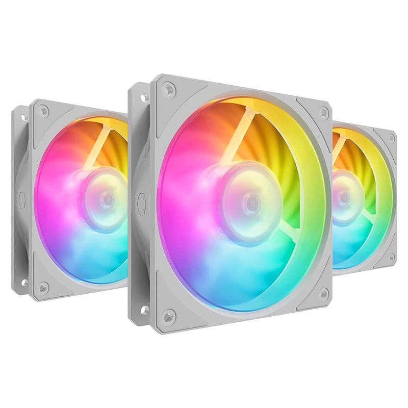 Ventilator Cooler Master Mobius 120P ARGB White 3-pack kit (MFZ-M2DW-243P2-R1) – slika 3
