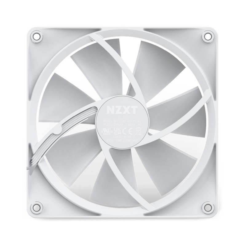 Ventilator NZXT F140 RGB 140mm beli (RF-R14SF-W1) – slika 3