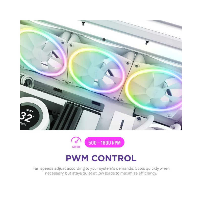 Ventilator NZXT F140RGB Core 140mm beli (RF-D14SF-W1) – slika 5