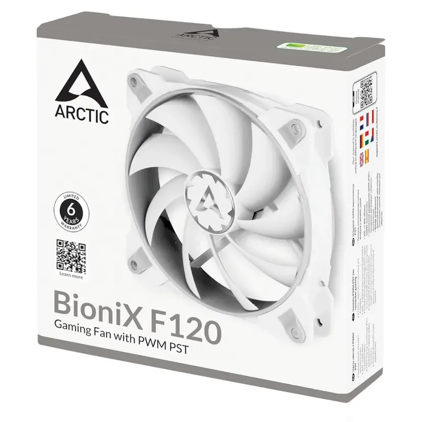 Ventilator za kućište Arctic BioniX F120 120 mm, sivo-beli (ACFAN00164A) – slika 3