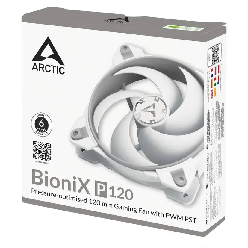 Ventilator za kućište Arctic BioniX P120 120 mm, belo-sivi (ACFAN00167A) – slika 6