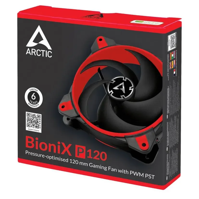 Ventilator za kućište Arctic BioniX P120 120 mm, crveni (ACFAN00115A) – slika 5