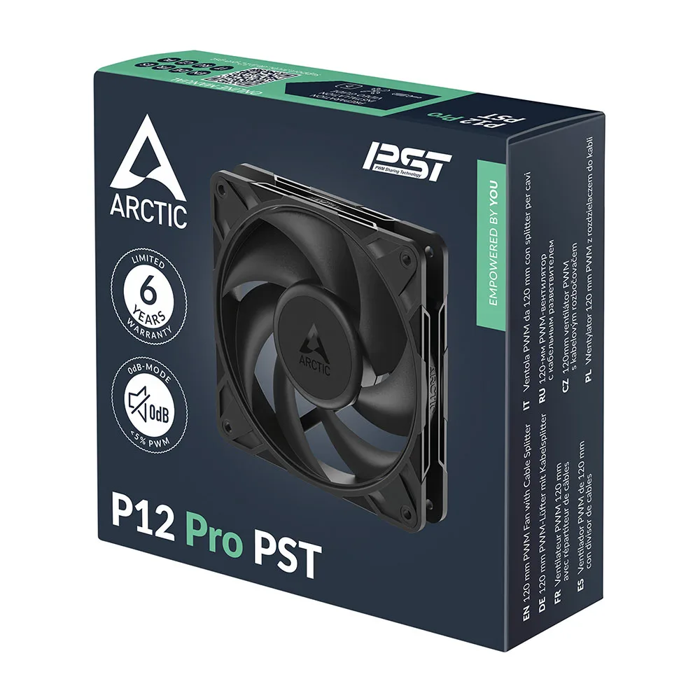 Ventilator za kućište Arctic P12 Pro PST 120 mm, crni (ACFAN00306A) – slika 6