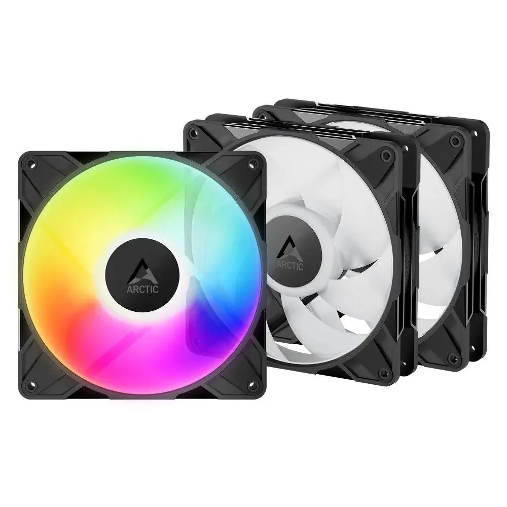 Ventilatori za kućište Arctic P14 Pro A-RGB 140 mm, set 3 kom, crni (ACFAN00320A)