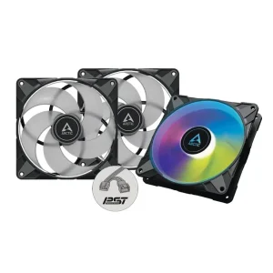 Ventilatori za kućište Arctic P14 PWM PST A-RGB 140 mm, set 3 kom, crni (ACFAN00257A)