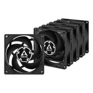 Ventilatori za kućište Arctic P8 80 mm, set 5 kom, crni (ACFAN00153A)