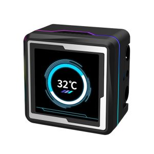 Vodeno hlađenje Raidmax LM240 ARGB CPU LIQUID COOLER WITH ANIMATION DISPLAY crno (LM240BK) F