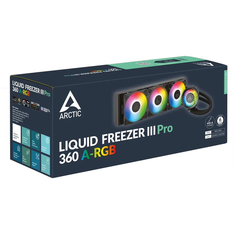 Vodeno hlađenje za procesor Arctic Liquid Freezer III Pro 360 ARGB, crno (ACFRE00184A) – slika 5