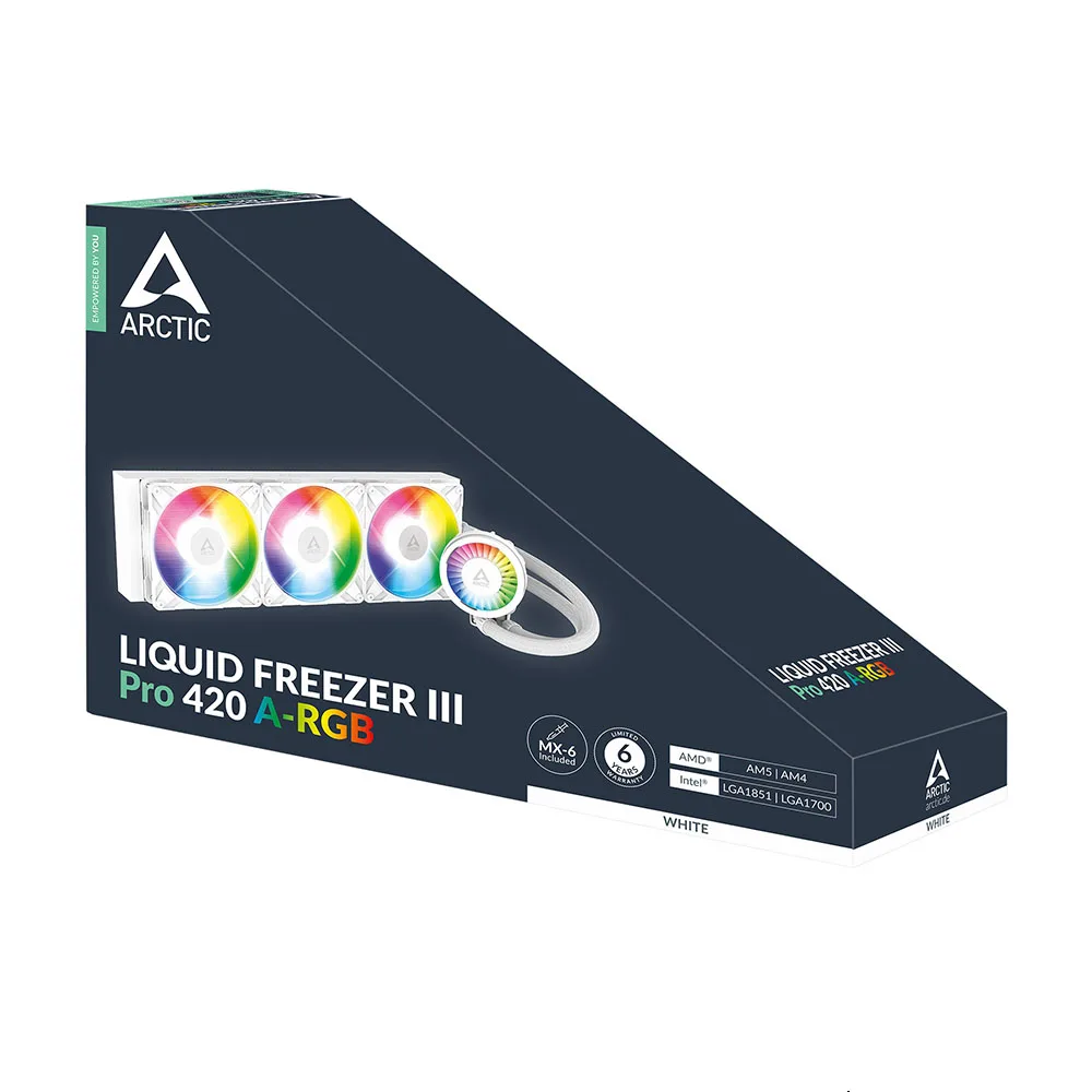 Vodeno hlađenje za procesor Arctic Liquid Freezer III Pro 420 ARGB, belo (ACFRE00189A) – slika 6