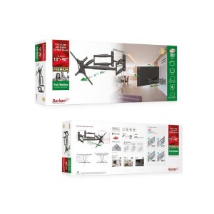 Zglobni zidni nosač za TV Barkan BM466XP do 90"