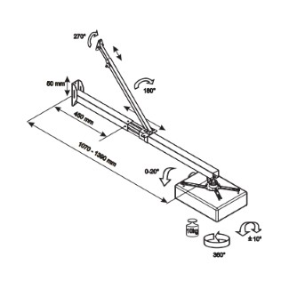 Zidni nosač za short throw projektor Vega WMC 39-140 – slika 3